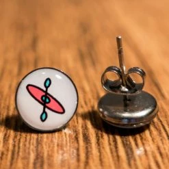 Boucles D'oreilles HOBKEY -Palm Soldes Boutique Boucle blanche