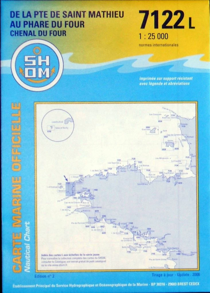 Carte Marine 7122 L Pte St Mathieu Phare Du Four SHOM 1 Carte Marine 7122 L Pte St Mathieu Phare Du Four SHOM
