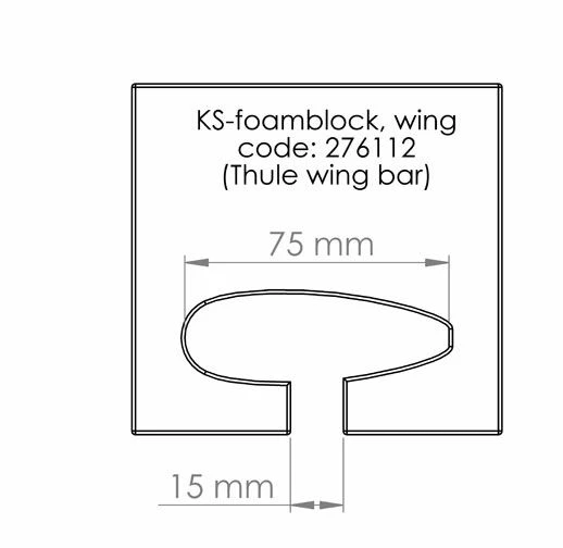 Protection Mousse Pour Galerie WING - KS Foamblock - KAJAKSPORT 2 Protection Mousse Pour Galerie WING - KS Foamblock - KAJAKSPORT – Image 2