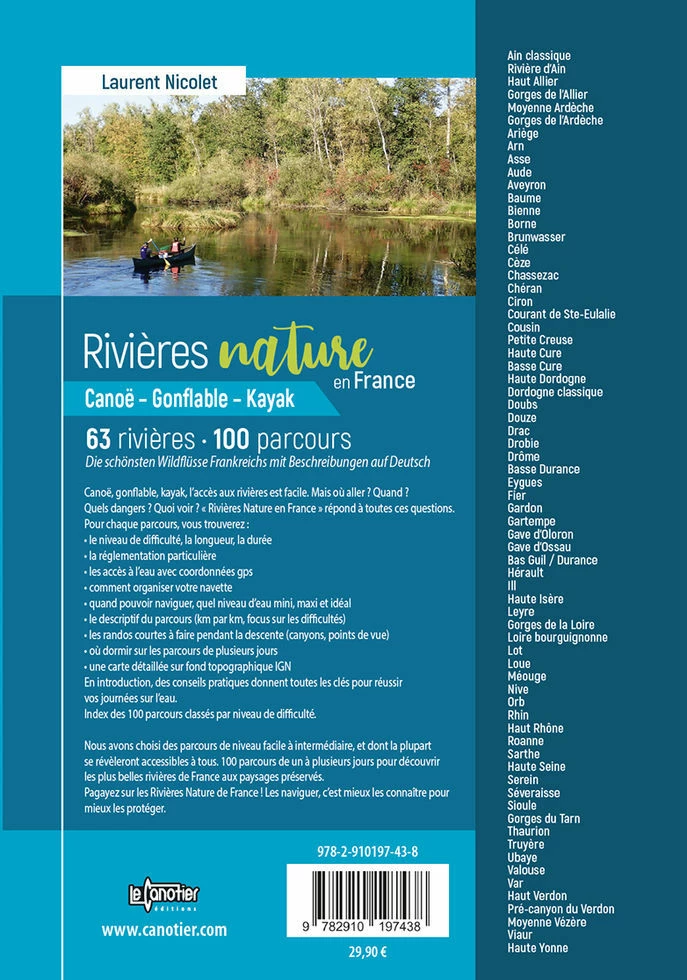 Guide Rivières Nature En France LE CANOTIER 2 Guide Rivières Nature En France LE CANOTIER – Image 2