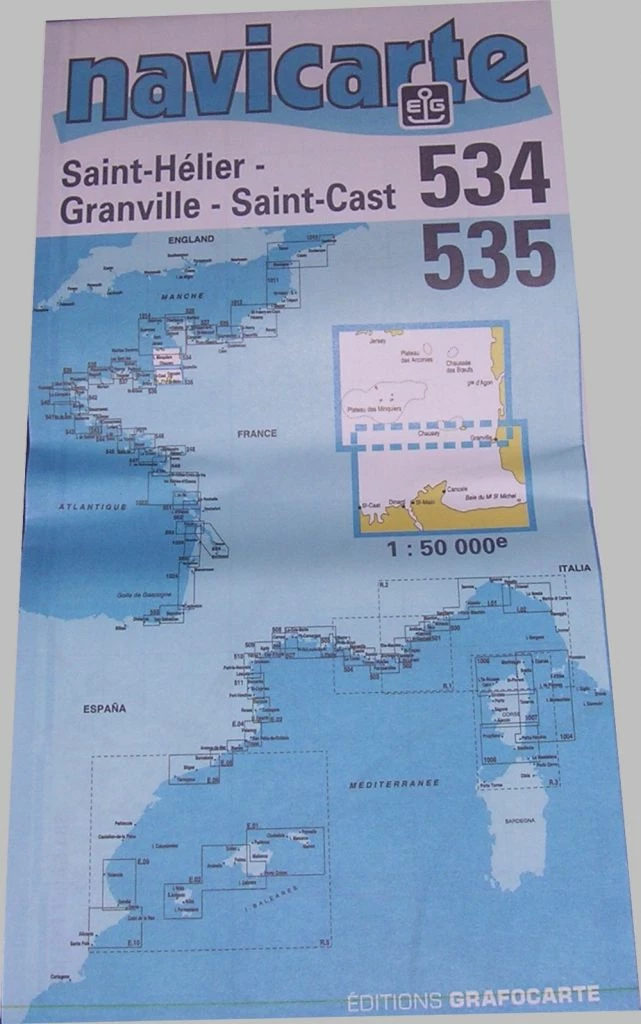 Carte Marine Chausey/St Cast NAVICARTE 1 Carte Marine Chausey/St Cast NAVICARTE
