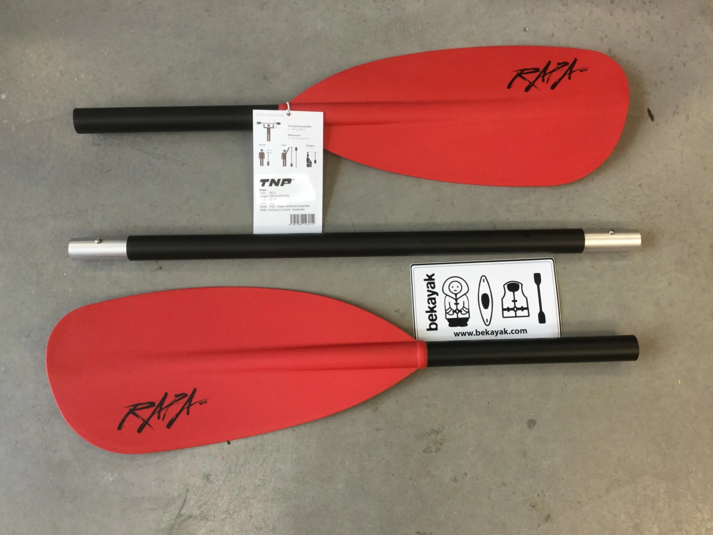 Pagaie Rivière Rapa 3 Parties TNP 1 Pagaie Rivière Rapa 3 Parties TNP