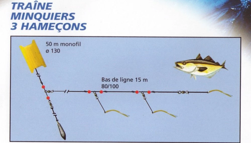 Traine Minquiers 3 Hameçons 2 Traine Minquiers 3 Hameçons – Image 2