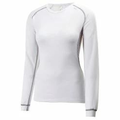 Tee Shirt Femme LIFA W L/S CREW BLANC (manche Longue) HELLY HANSEN