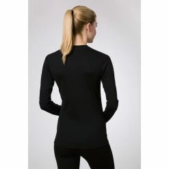 Tee Shirt Femme LIFA ORIGINAL NOIR (manche Longue) HELLY HANSEN -Palm Soldes Boutique WLSCREWT2 1