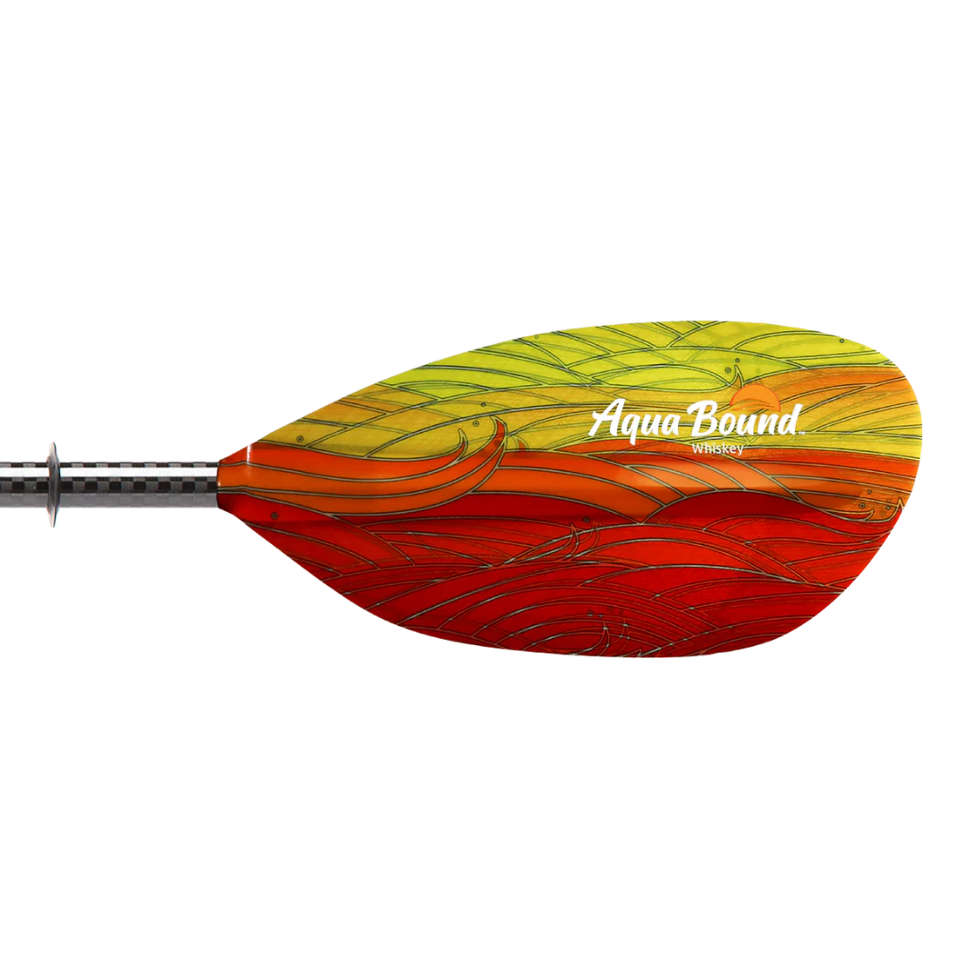 Pagaie Randonnée Mer - Whiskey Fiberglass / Carbone Posi-Lok 2 Parties - AQUA BOUND 1 Pagaie Randonnée Mer - Whiskey Fiberglass / Carbone Posi-Lok 2 Parties - AQUA BOUND