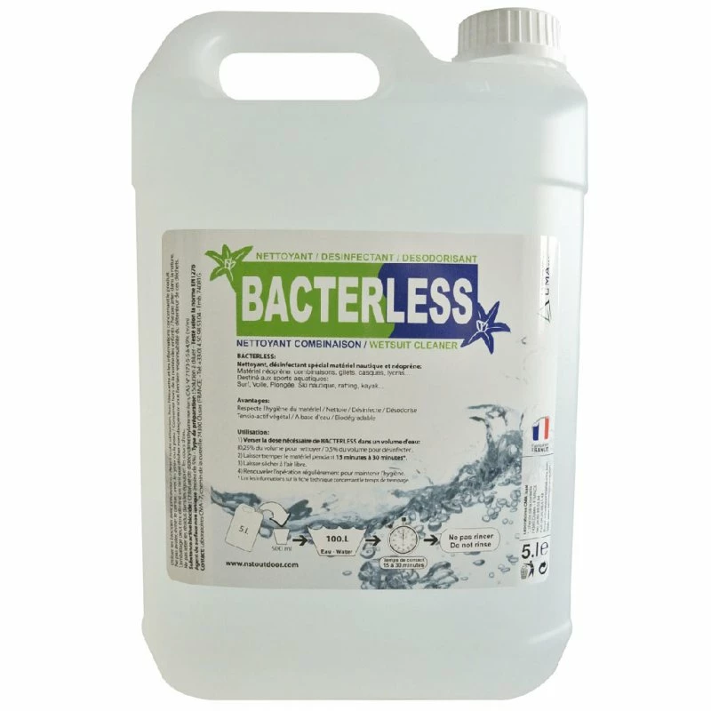 Produit Désinfectant - Bidon 5 Litres Bacterless - CMA 1 Produit Désinfectant - Bidon 5 Litres Bacterless - CMA