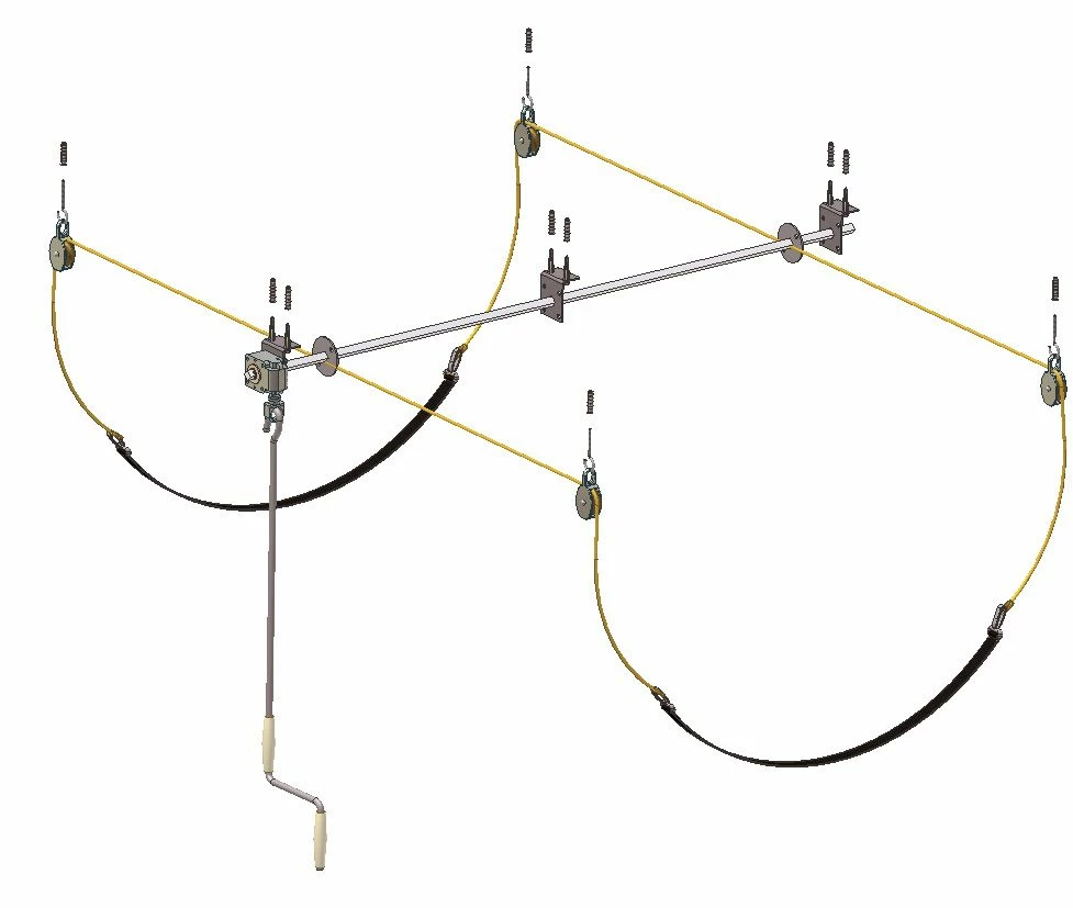 Aide Au Stockage En Support Plafond Pour Kayak - GARAGE LIFT - ECKLA 1 Aide Au Stockage En Support Plafond Pour Kayak - GARAGE LIFT - ECKLA