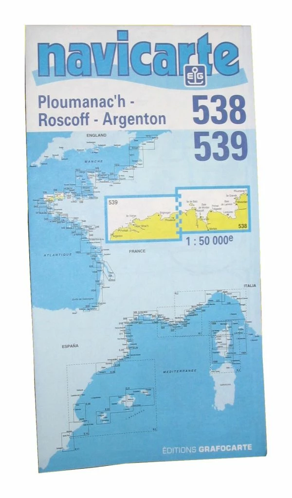 Carte Marine Ploumanac'h / Ile De Batz / Portsall NAVICARTE 1 Carte Marine Ploumanac'h / Ile De Batz / Portsall NAVICARTE